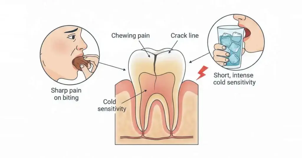 cracked tooth syndrome symptoms