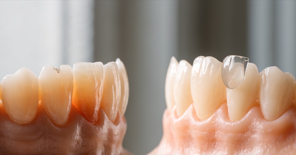 Additive composite edge bonding compared with conservative ceramic veneer preparation