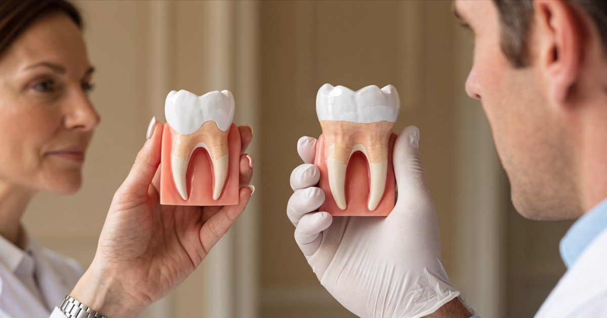 Balanced treatment planning between natural tooth preservation and full-coverage crown protection