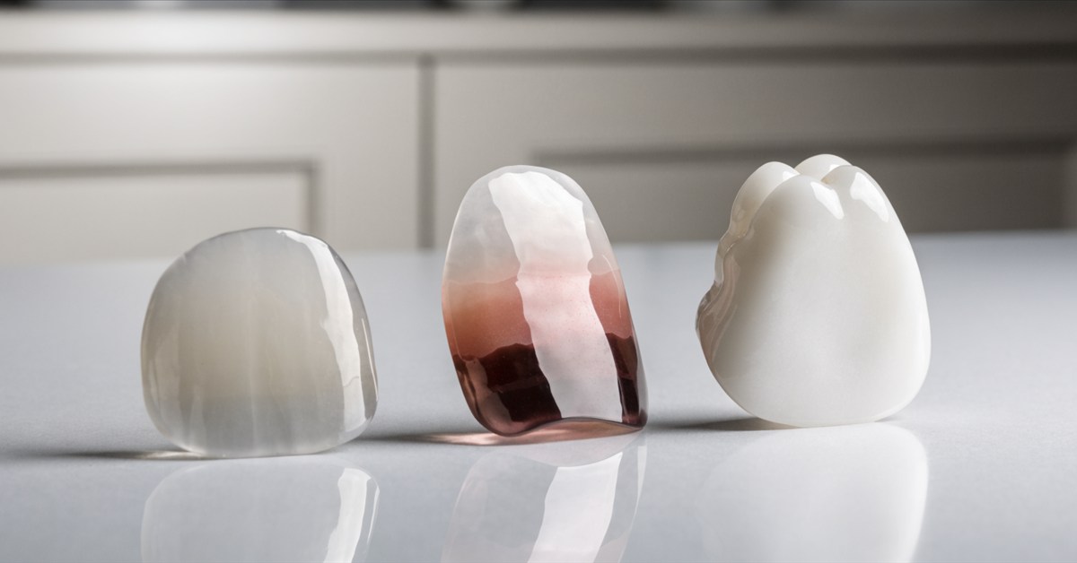 Different ceramic restoration designs used to explain E-max, porcelain and zirconia terminology