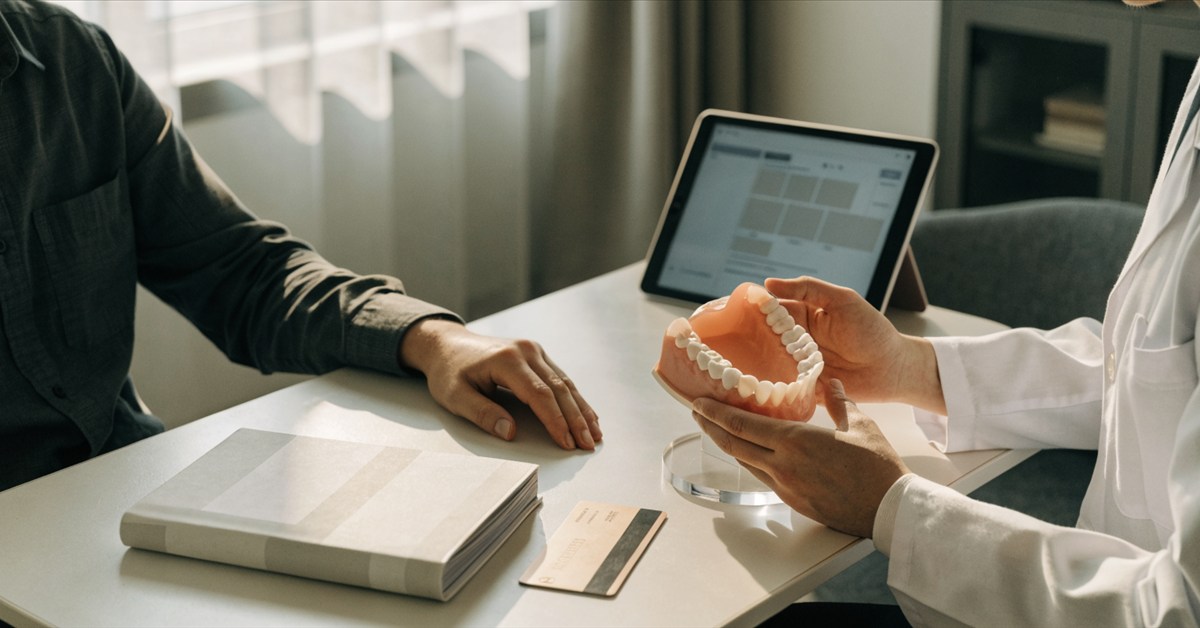 International patient reviewing dental treatment and travel planning during an Istanbul consultation