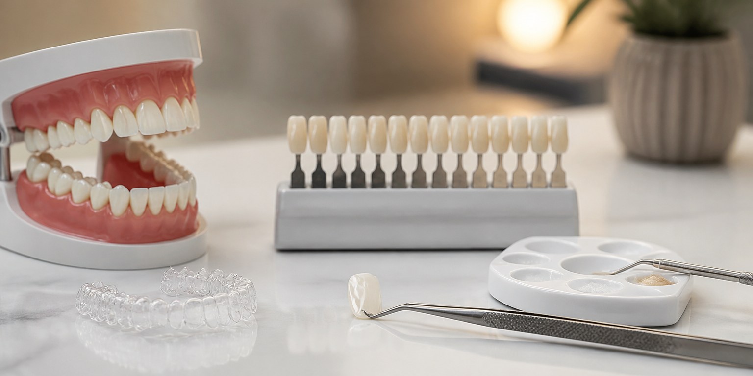 Dental treatment-planning options showing that a Hollywood Smile does not automatically require veneers