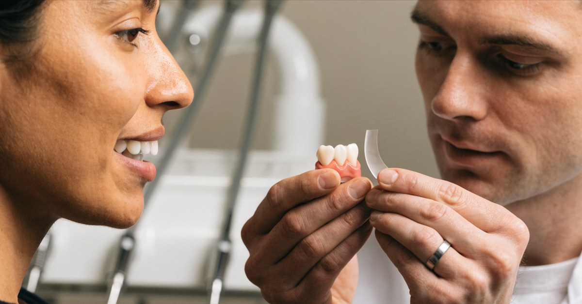 Overall smile treatment planning compared with a single dental veneer restoration
