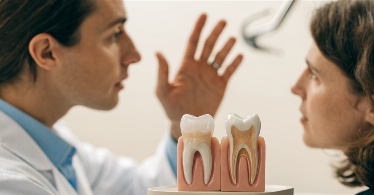 Tooth-by-tooth assessment showing why some teeth may need crowns while others do not