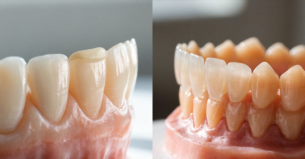 Localized composite bonding compared with multi-tooth ceramic veneer planning