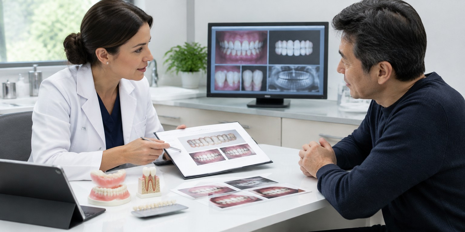 Patient consultation for Hollywood Smile risk assessment and conservative treatment planning