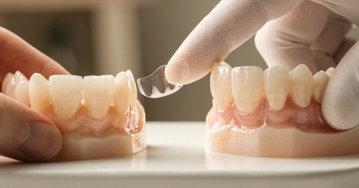 No-prep veneer case selection based on restoration thickness and tooth contour