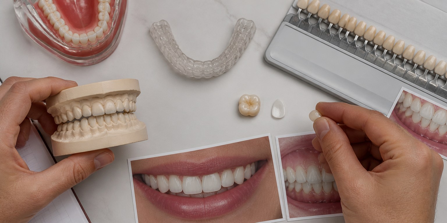 Clinical planning materials used to decide whether tooth preparation is necessary
