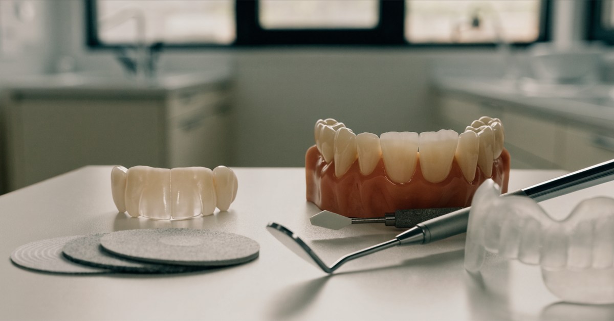 Ceramic veneer and composite bonding maintenance tools illustrating different repair and care needs