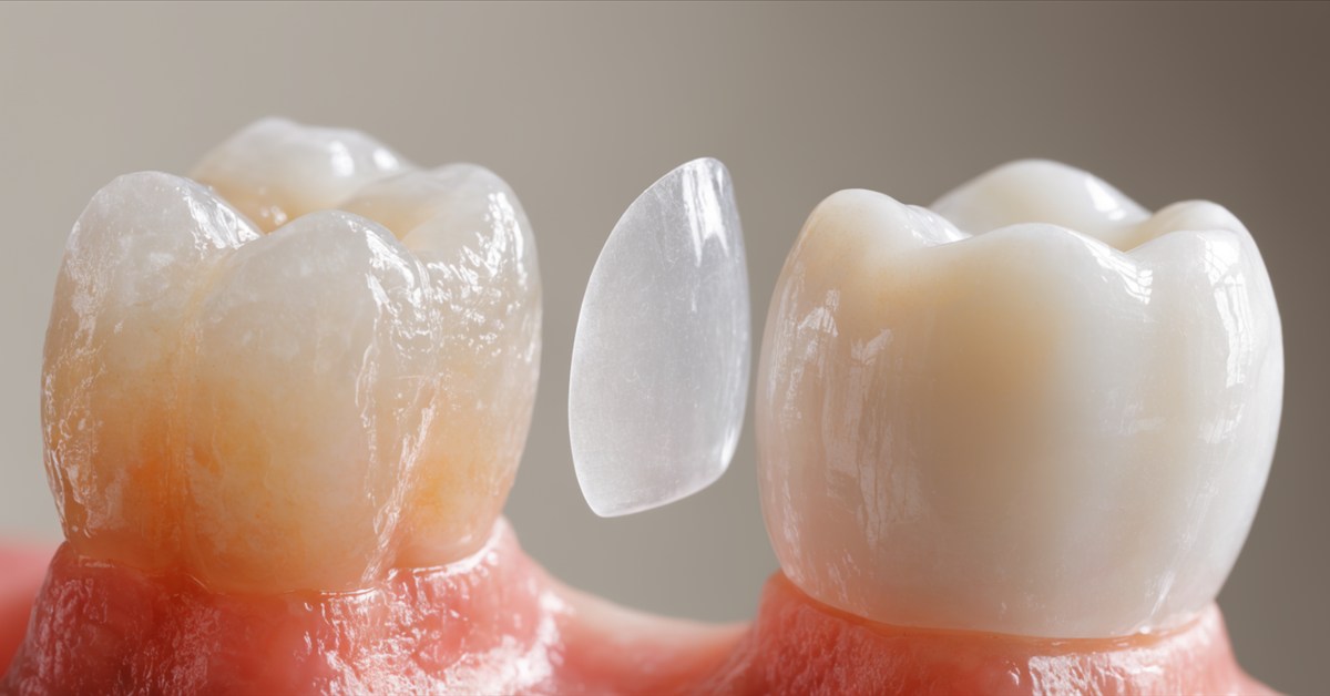 Conservative comparison of natural tooth preservation with veneers and crowns