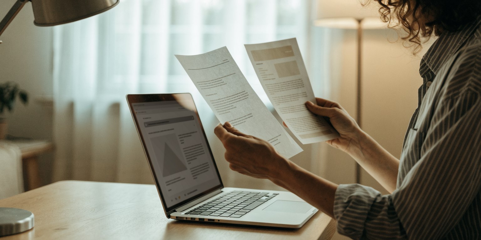 Patient comparing dental clinic reviews alongside treatment and clinician information