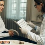International patient reviewing a transparent Hollywood Smile treatment plan with a dentist in Turkey