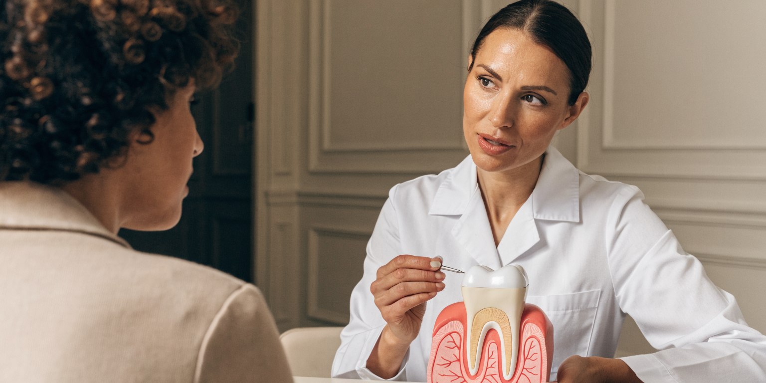 Natural tooth and gum health reviewed underneath and around dental restorations